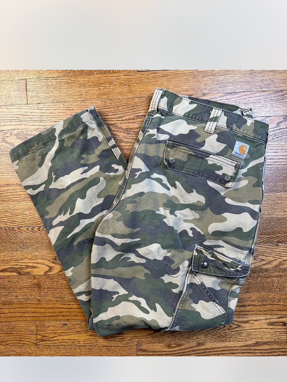 Carhartt Men's Camo Cargo Pants - Olive/Khaki
